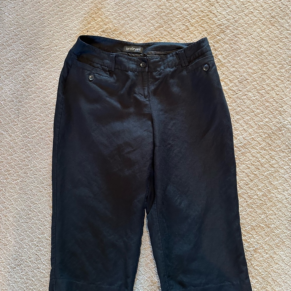 Lane Bryant Black Capri Pants